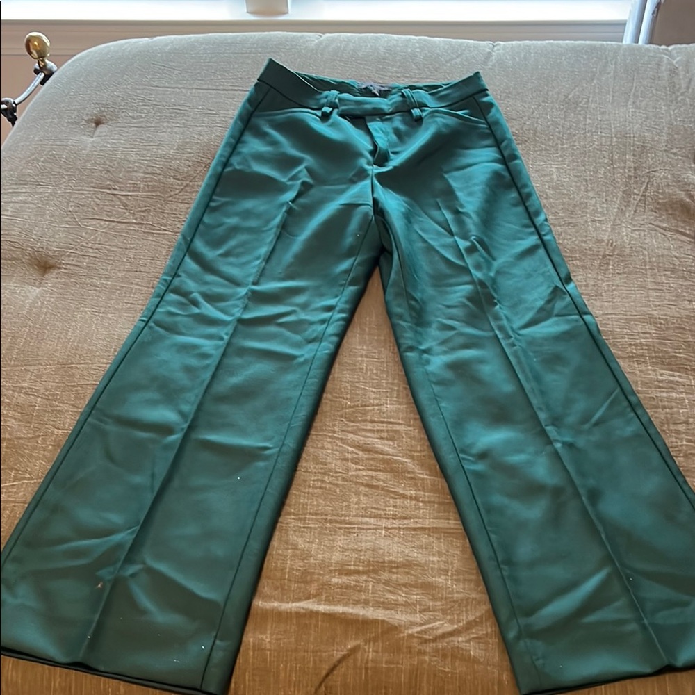 Banana Republic Green Boot Cut Flare Pants